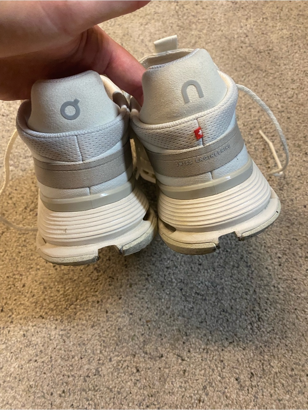 On Running Cloud White Athletic Sneakers